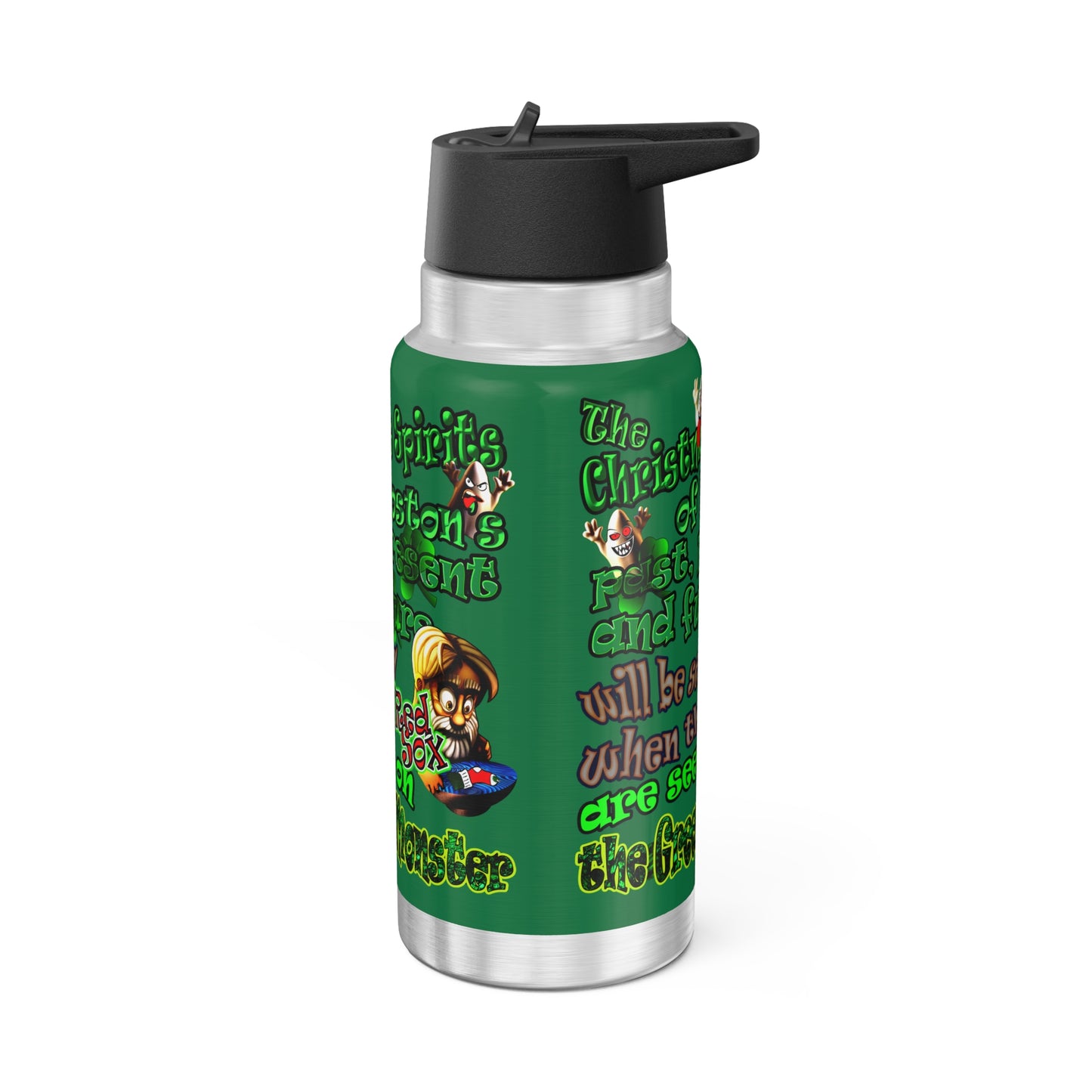 christmas spirits of boston - Gator Tumbler, 32oz (dark green)