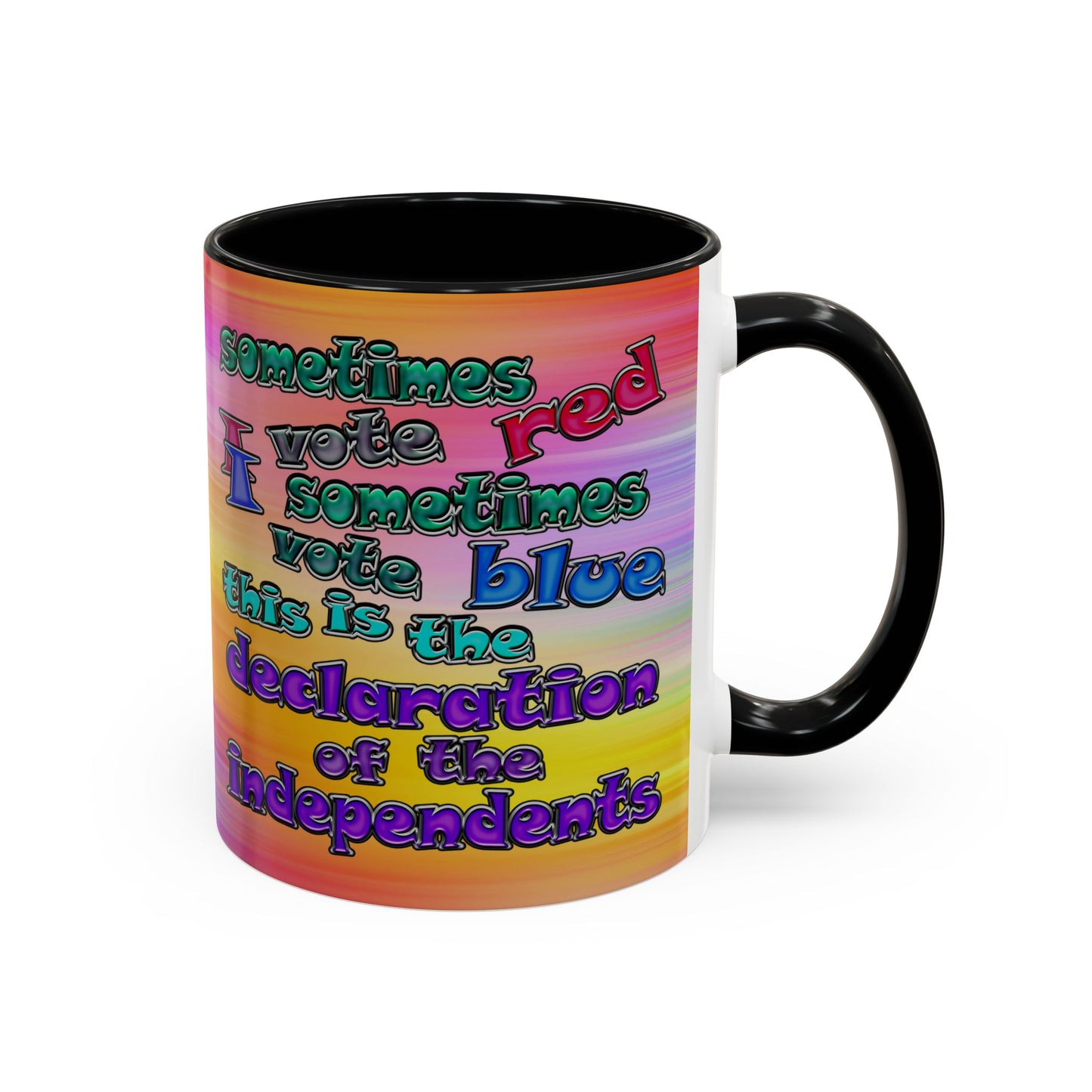 declaration of the independents - Accent Mug (color blur)