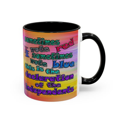 declaration of the independents - Accent Mug (color blur)