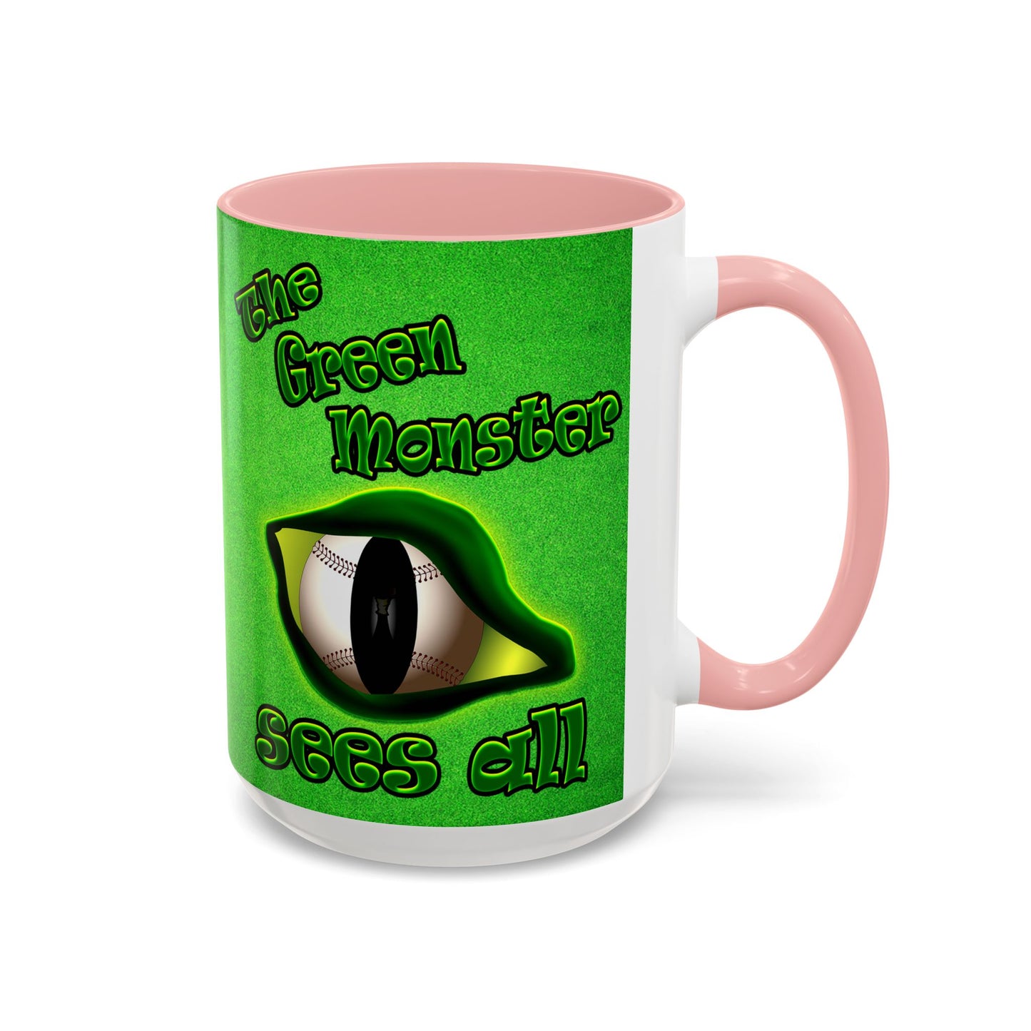 green monster - Accent Mug (green turf)