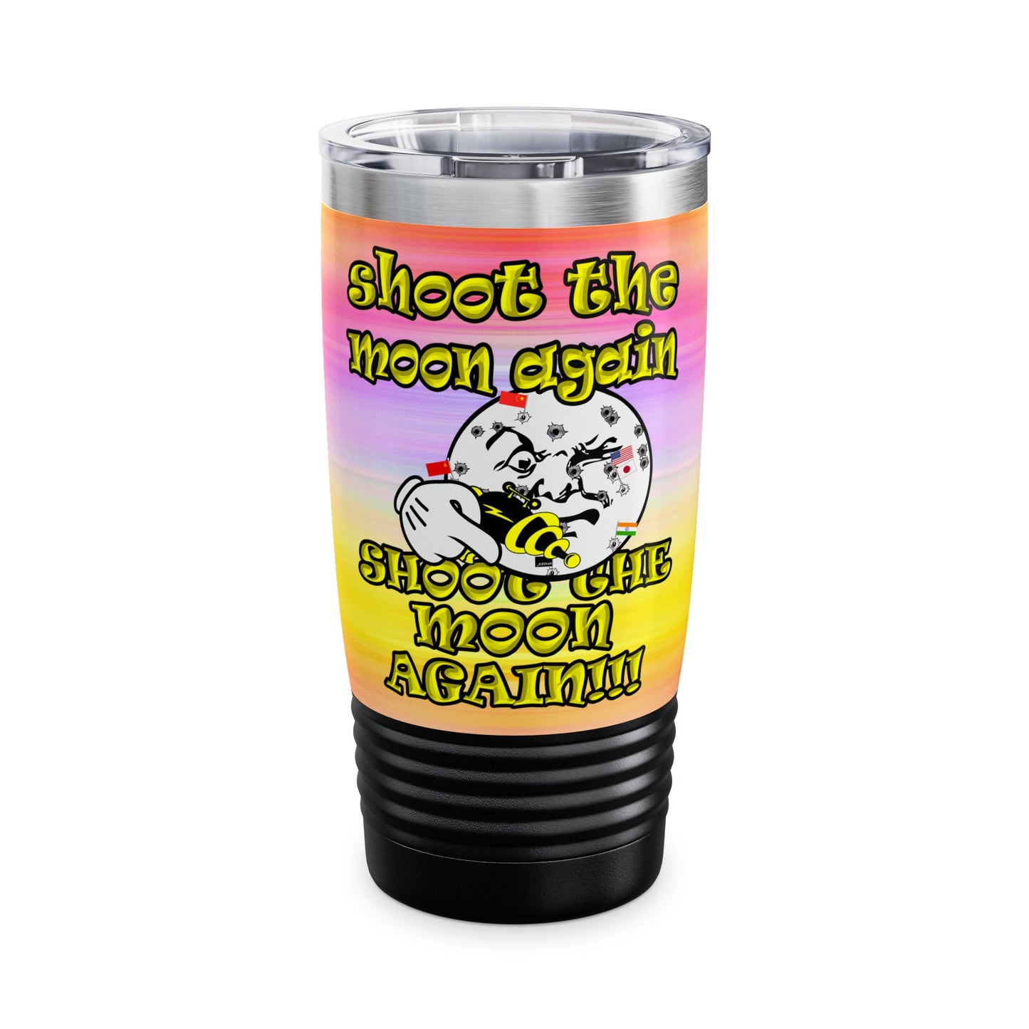 shoot the moon again - Ringneck Tumbler, 20oz (color blur)