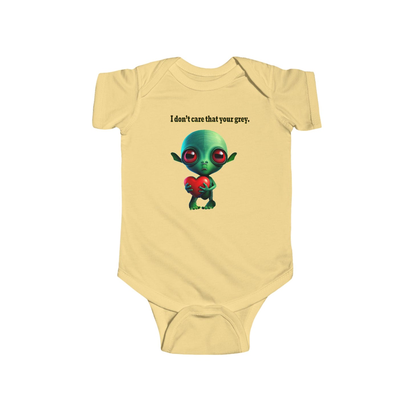 I don't care that your grey - Infant Fine Jersey Bodysuit