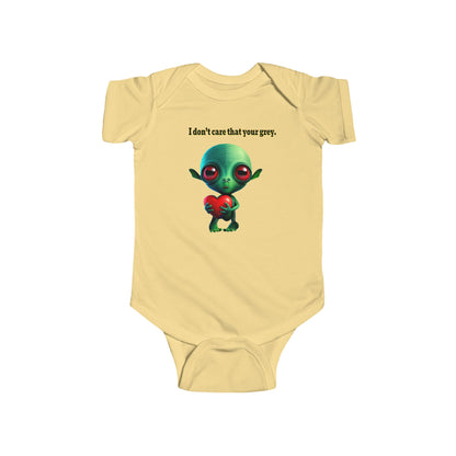 I don't care that your grey - Infant Fine Jersey Bodysuit