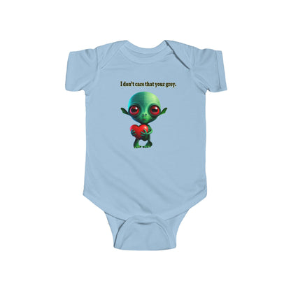 I don't care that your grey - Infant Fine Jersey Bodysuit