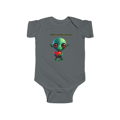 I don't care that your grey - Infant Fine Jersey Bodysuit