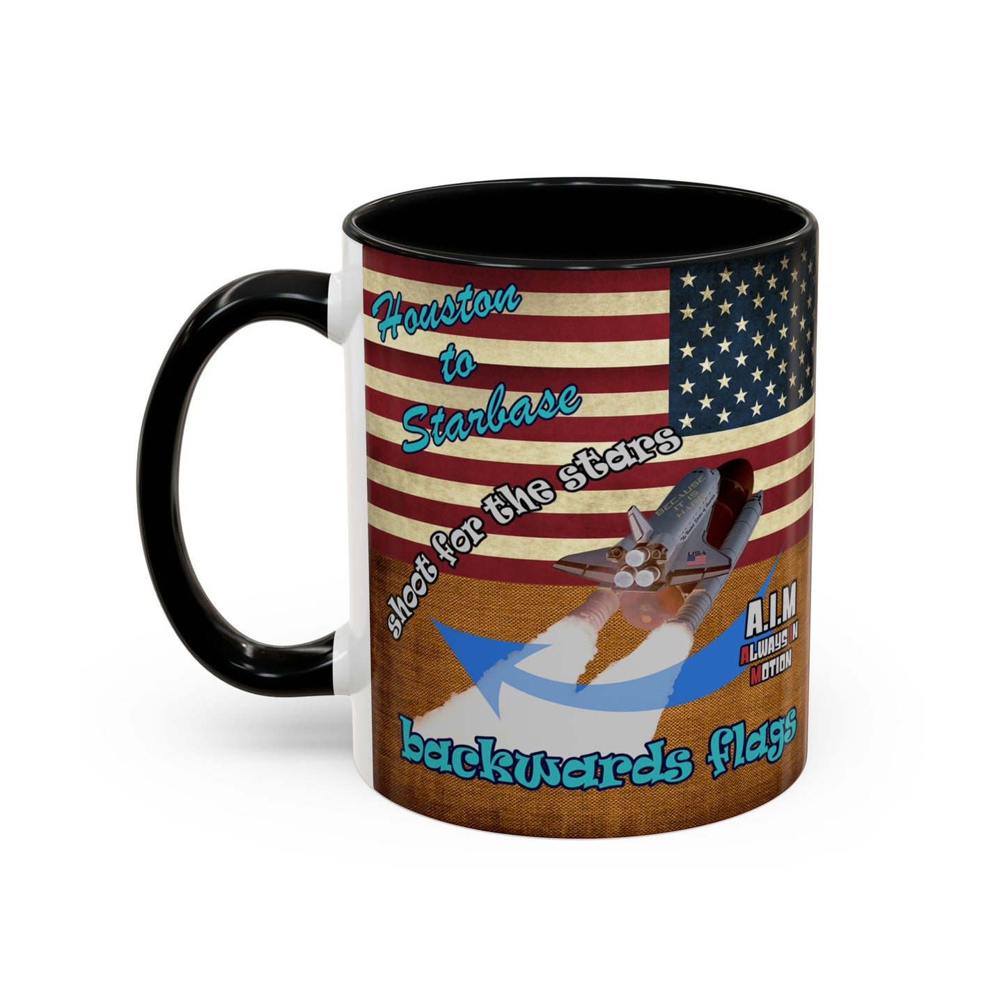 shoot for the stars - Accent Mug (brown papyrus)