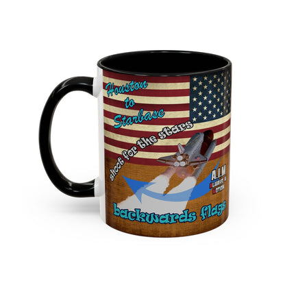 shoot for the stars - Accent Mug (brown papyrus)