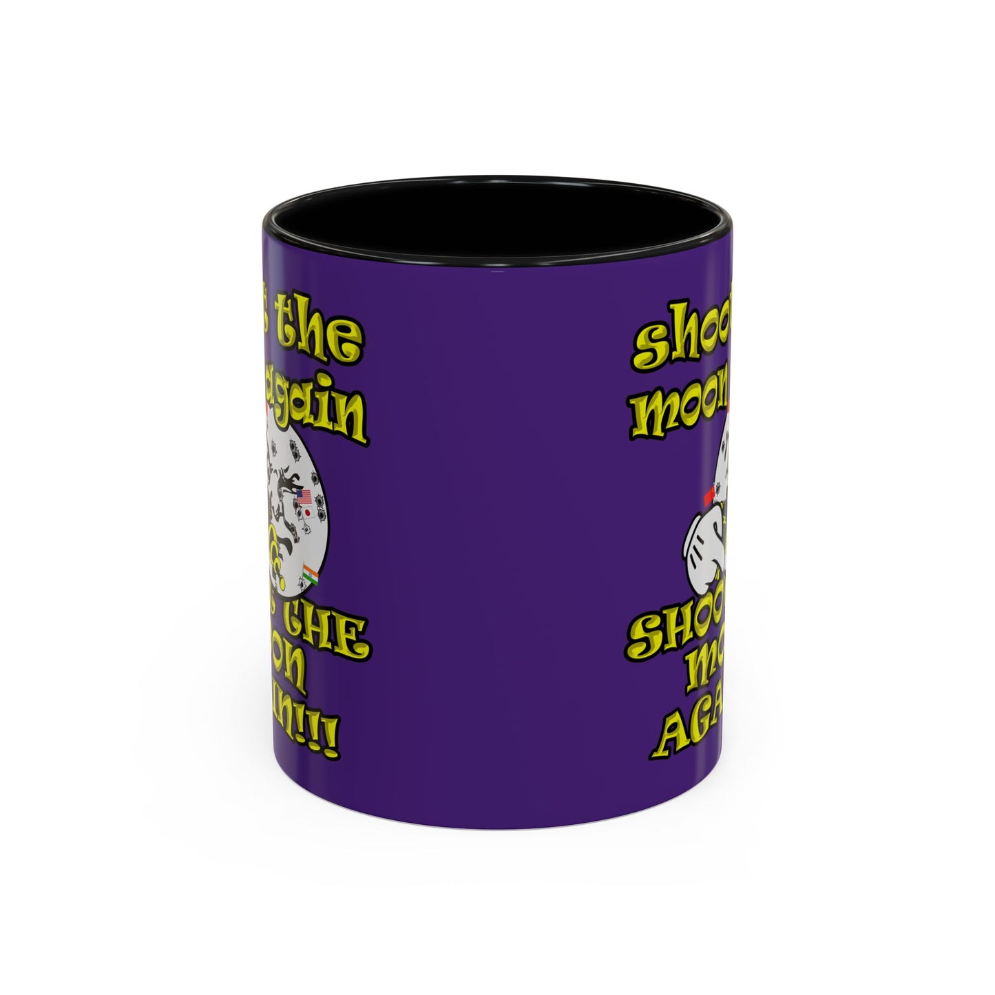shoot the moon again - Accent Mug (purple)