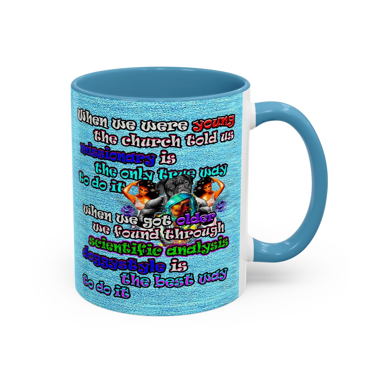 doggystyle - Accent Mug (faded blue)
