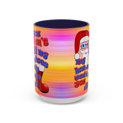 santa's shoes - Accent Mug (color blur)
