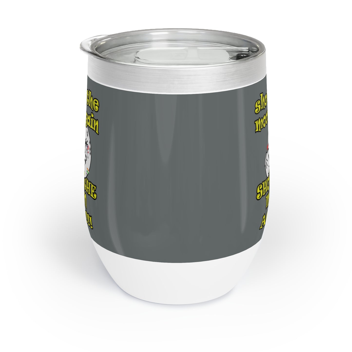 shoot the moon again - Chill Wine Tumbler (dark grey)