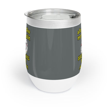 shoot the moon again - Chill Wine Tumbler (dark grey)