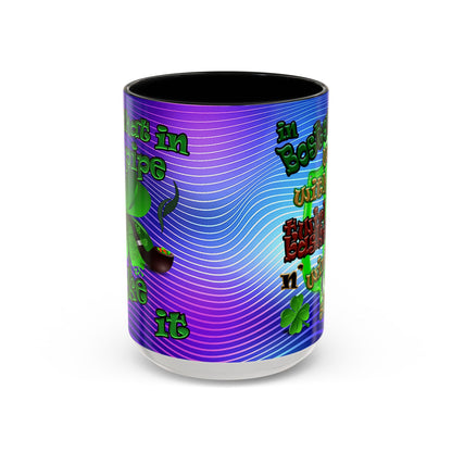 celtics logo - Accent Mug (purple wave)