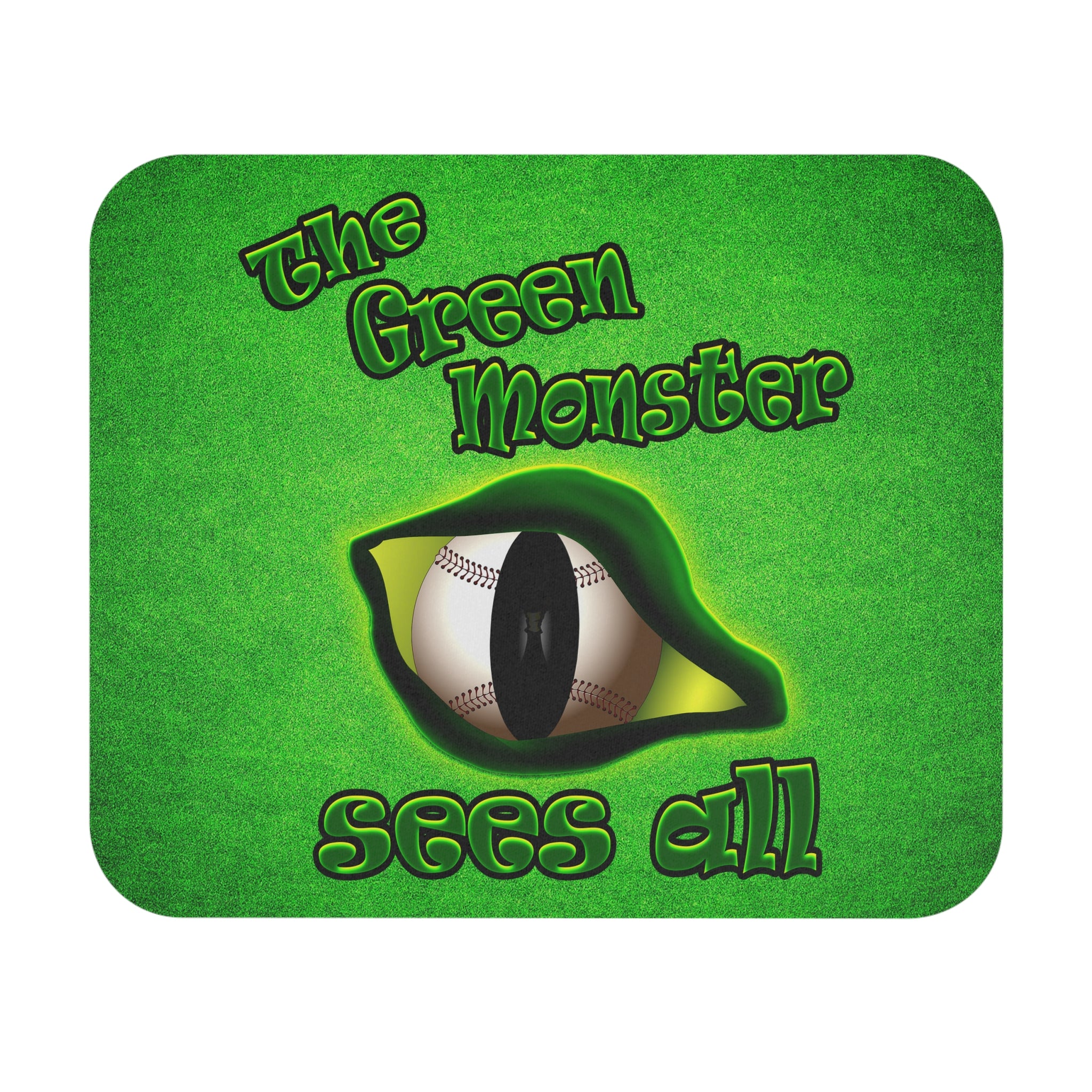 green monster - Mouse Pad (Rectangle) (green turf)