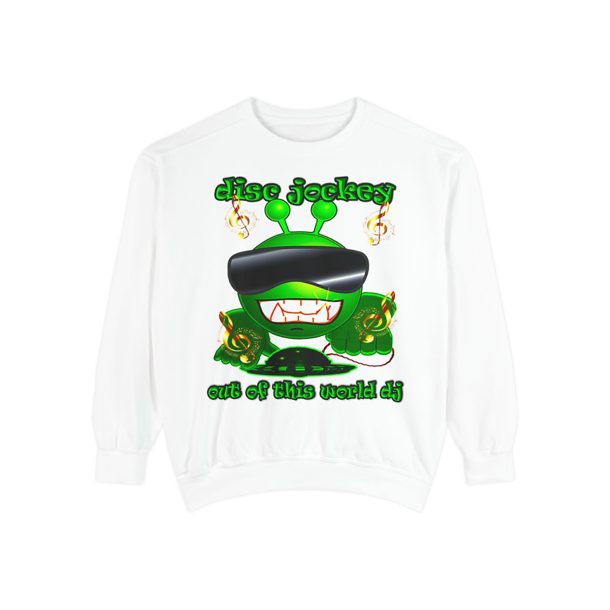 disc jockey - Unisex Garment-Dyed Sweatshirt