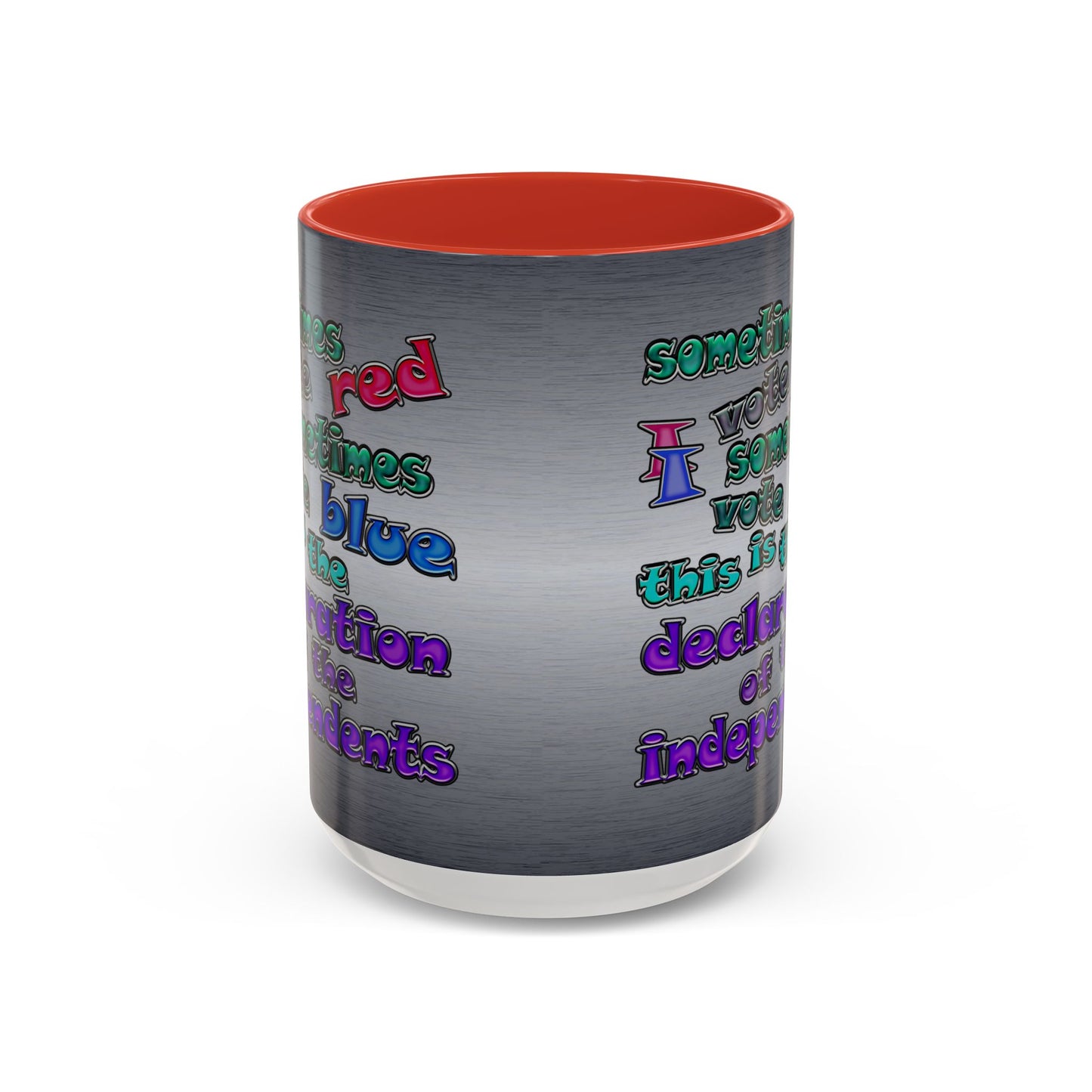 declaration of the independents - Accent Mug (brushed nickel)