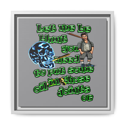 og - framed canvas art (grey)