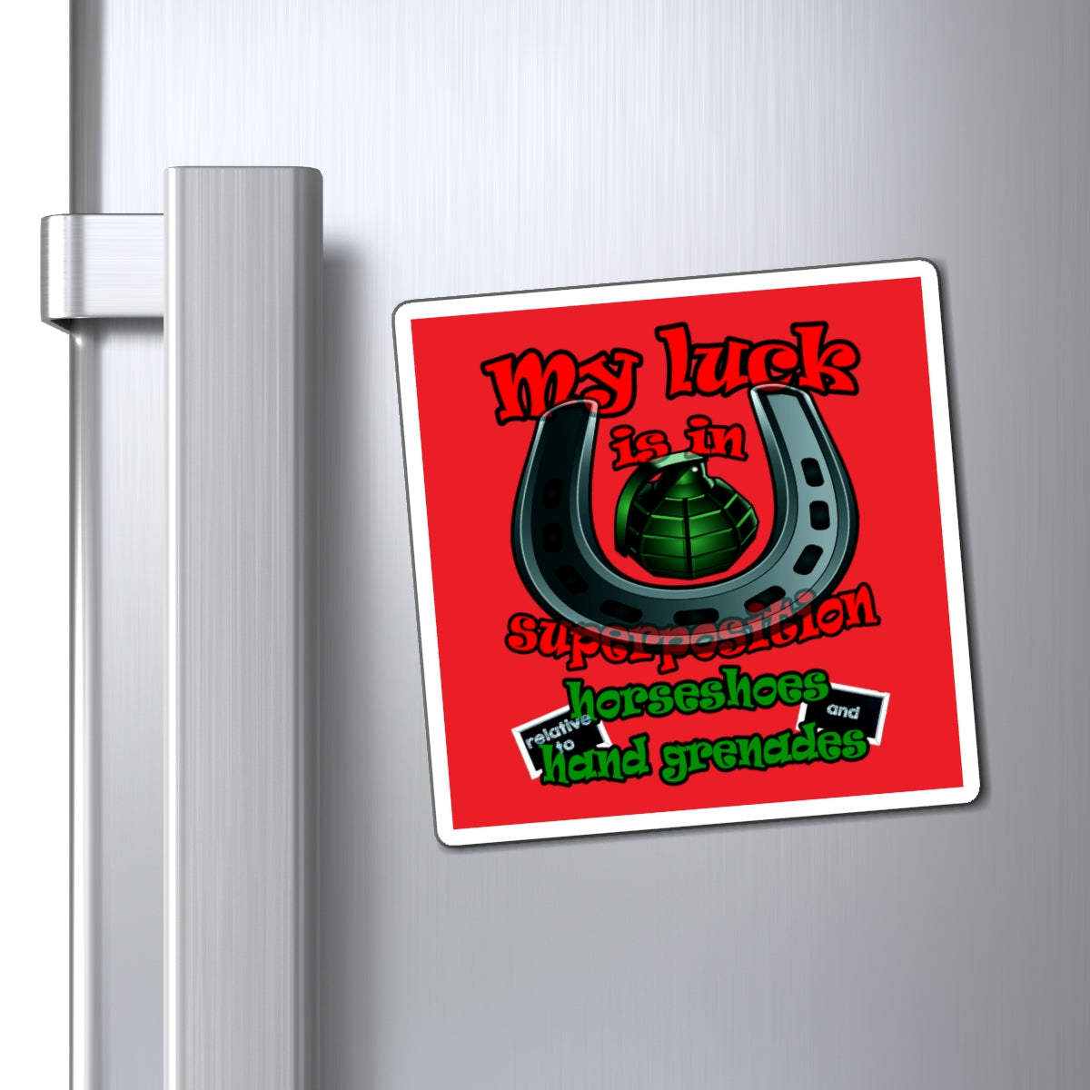 my luck - Magnets - (red)