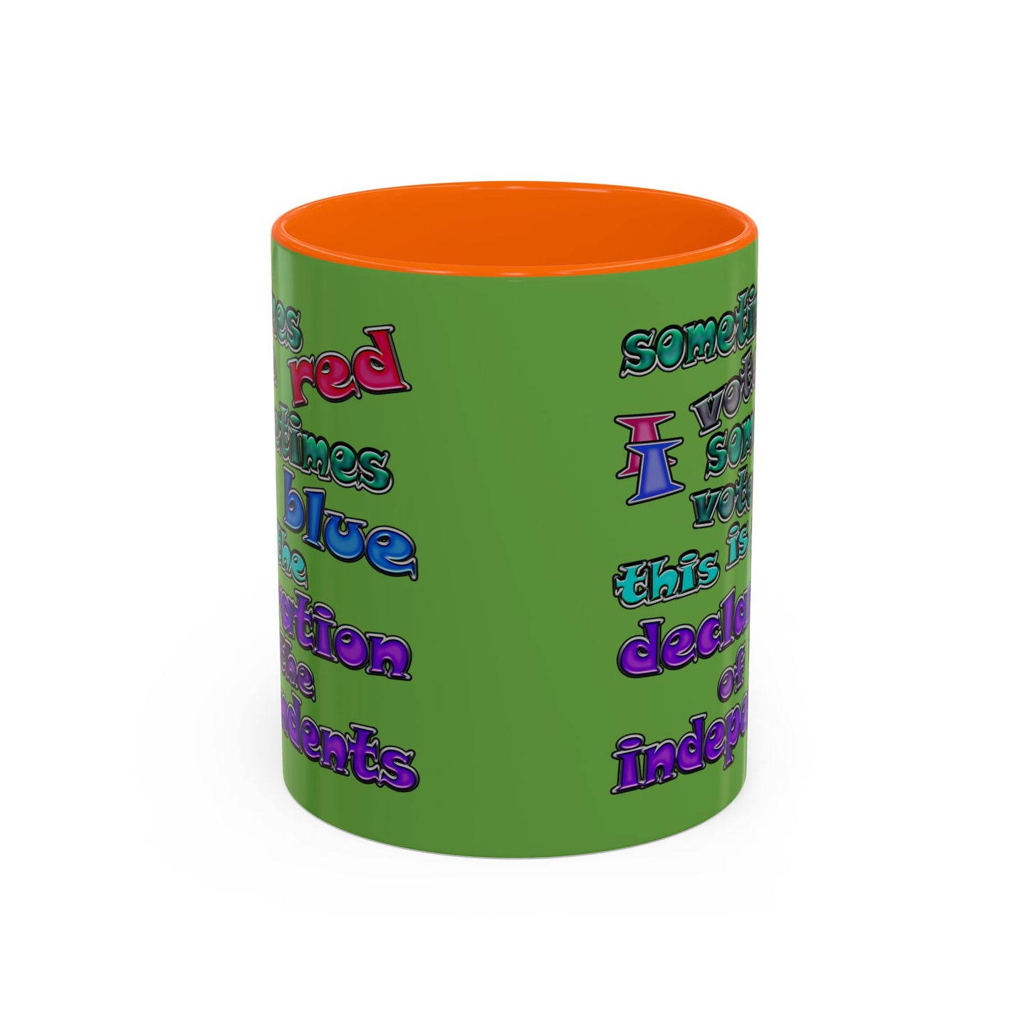declaration of the independents - Accent Mug (green)