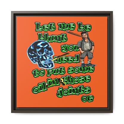 og - framed canvas art (orange)