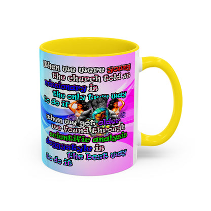 doggystyle - Accent Mug (light blue-pink wave)