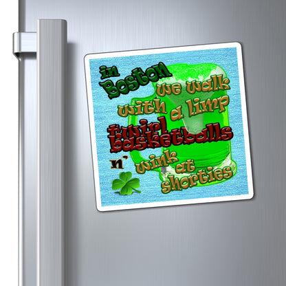 celtics logo - Magnets - (faded blue)