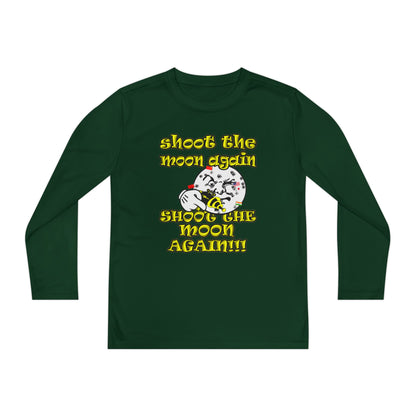 shoot the moon again - Youth Long Sleeve Competitor Tee