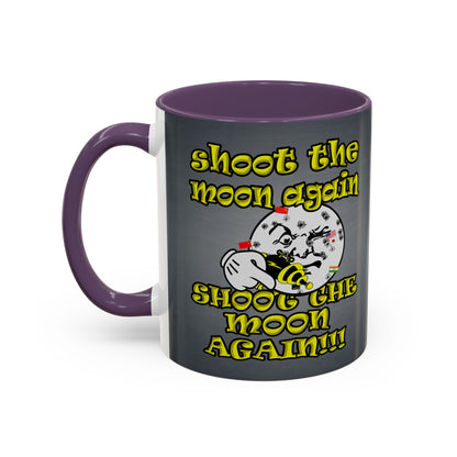 shoot the moon again - Accent Mug (grey-light grey)