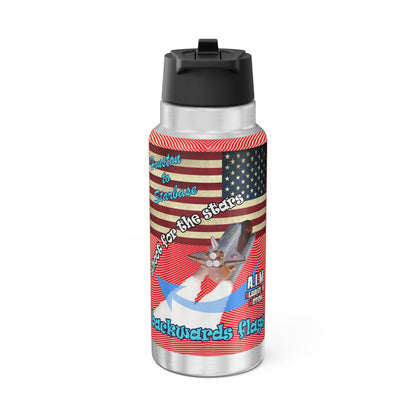 shoot for the stars - Gator Tumbler, 32oz (yellow-orange wave)