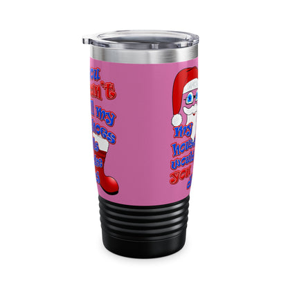 santa's shoes - Ringneck Tumbler, 20oz (light pink)