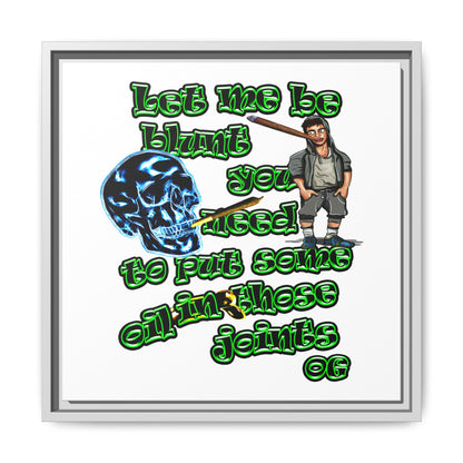 og - framed canvas art (white)