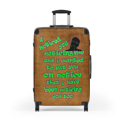 noticed you noticing - Suitcase (brown papyrus)