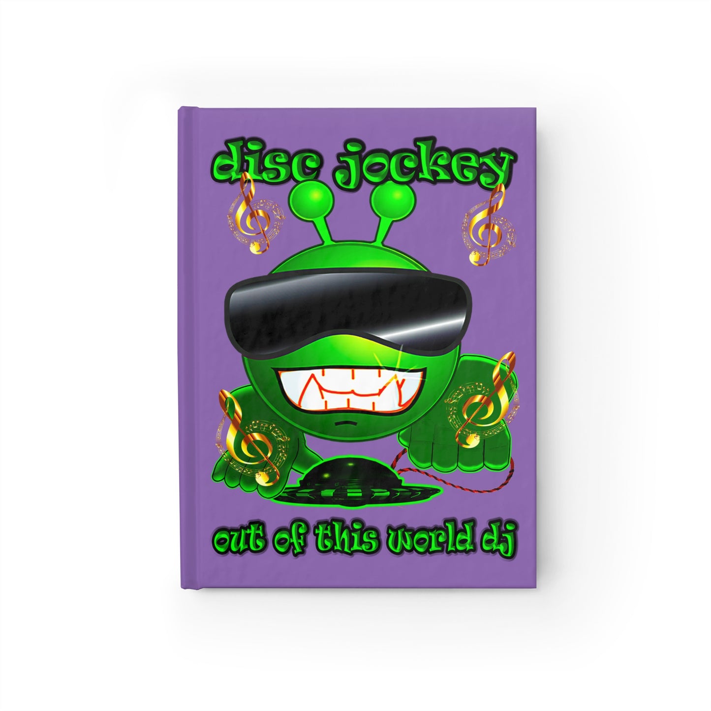disc jockey - journal-blank (light purple)