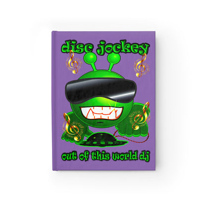 disc jockey - journal-blank (light purple)