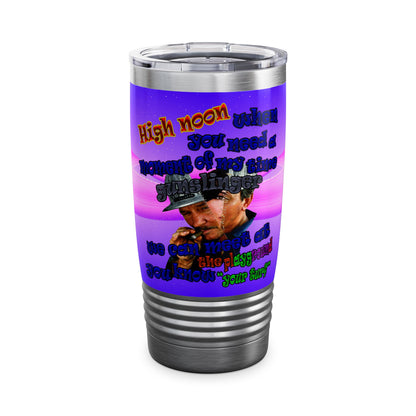 high noon - Ringneck Tumbler, 20oz (purple-pink wave)