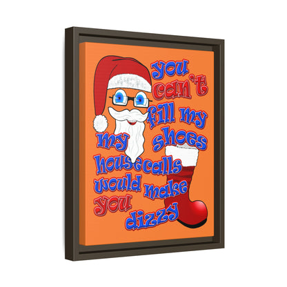 santa's shoes - framed canvas art (crusta)