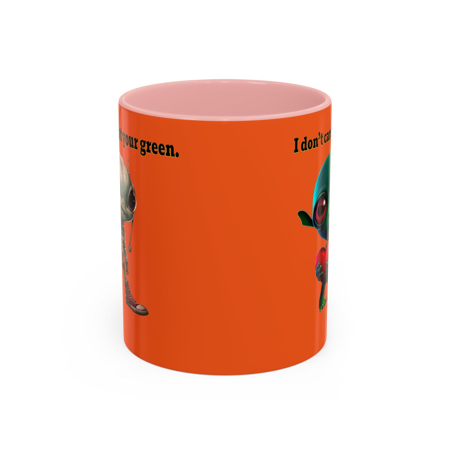 I don't care that your grey - Accent Mug (orange)