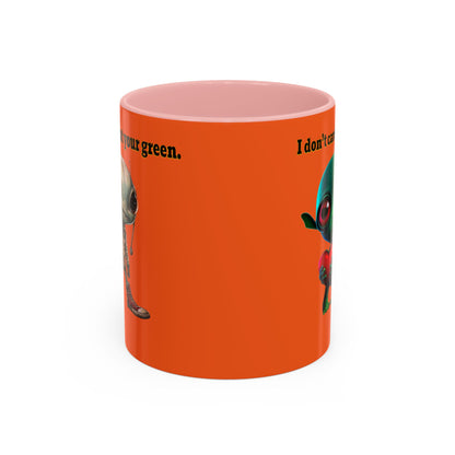 I don't care that your grey - Accent Mug (orange)