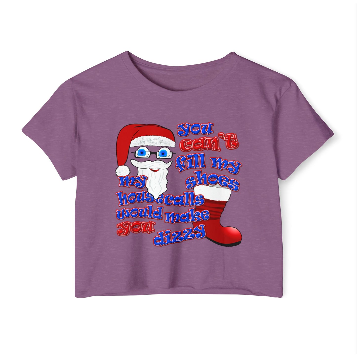 santa's shoes - Women's Festival Crop Top