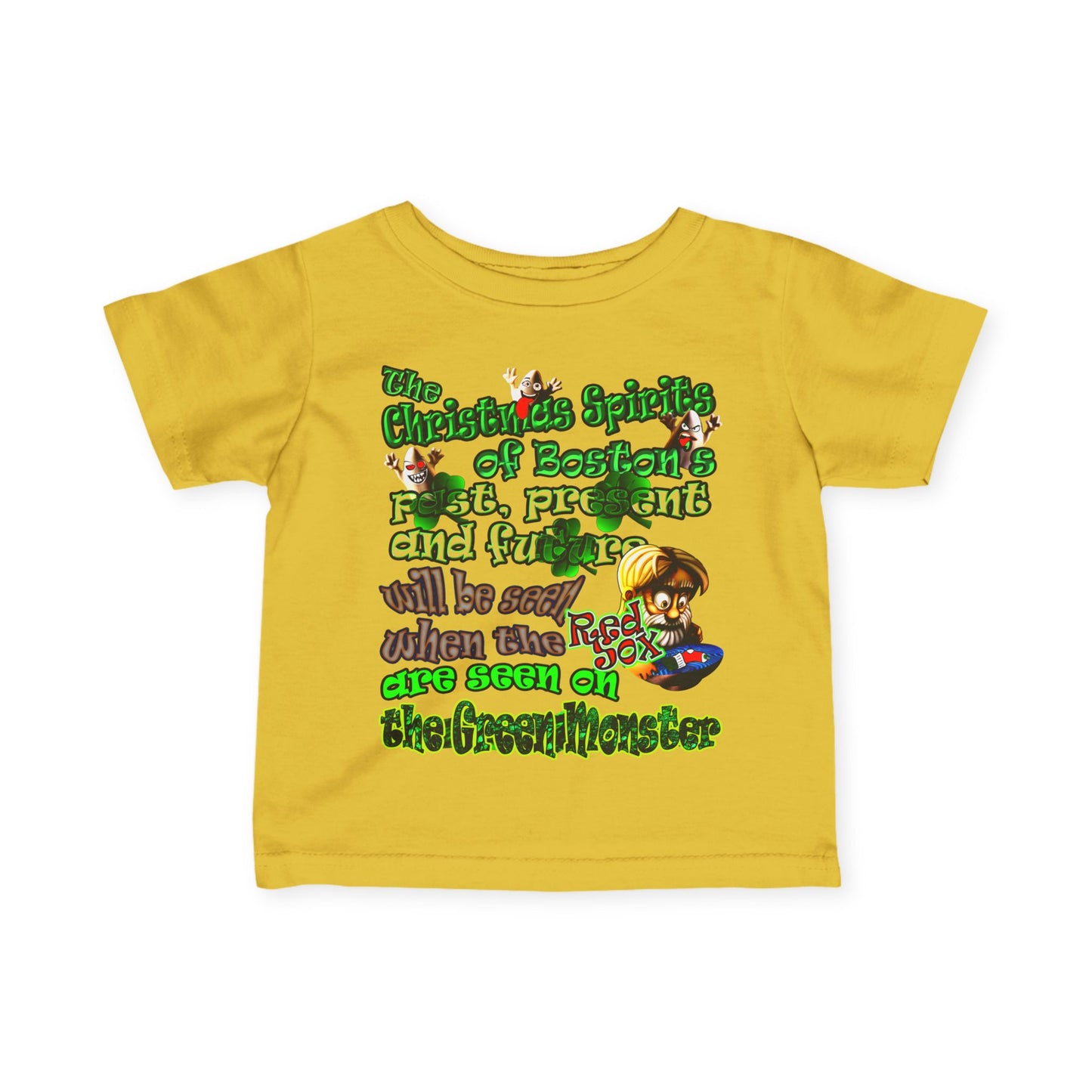 christmas spirits of boston - Infant Fine Jersey Tee