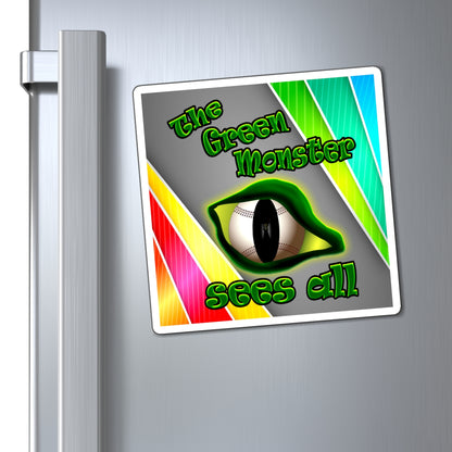 green monster - Magnets - (rainbow split)