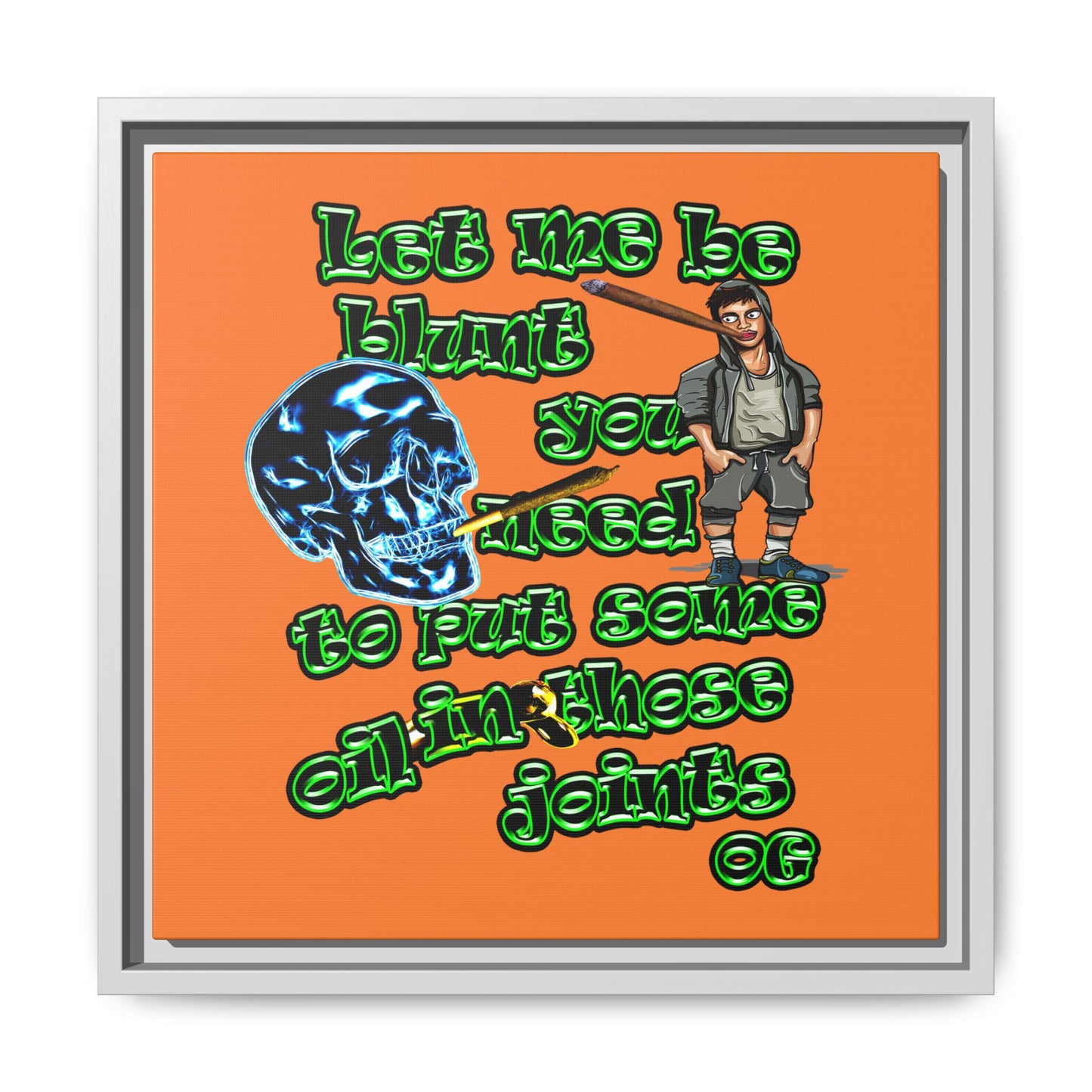 og - framed canvas art (crusta)