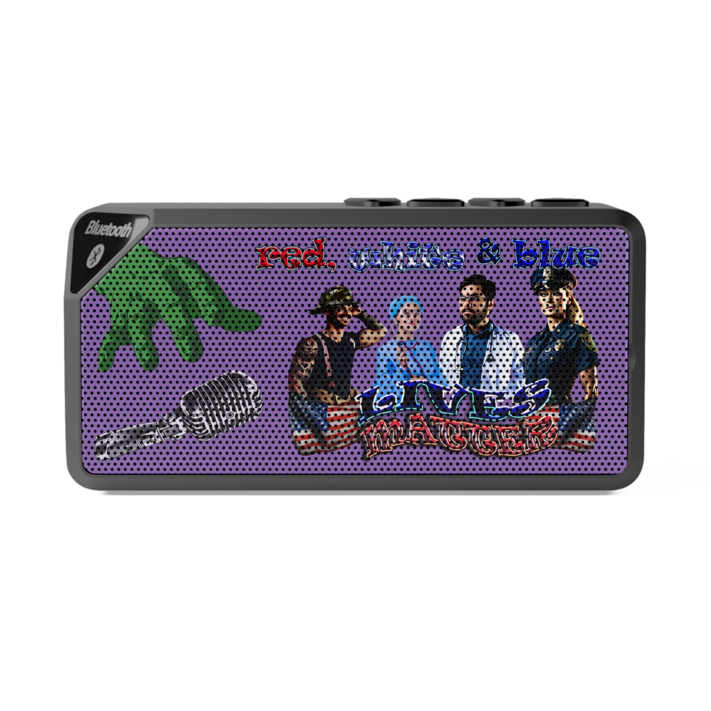 rw&b lives matter - Jabba Bluetooth Speaker (light purple)