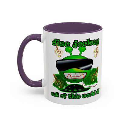 disc jockey - Accent Mug (white)