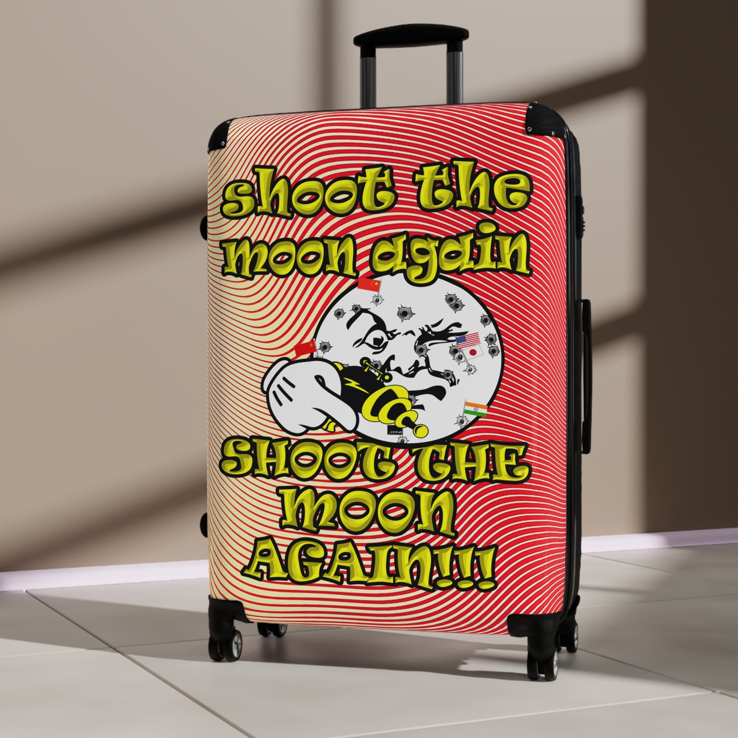 shoot the moon again - Suitcase (yellow-orange wave)
