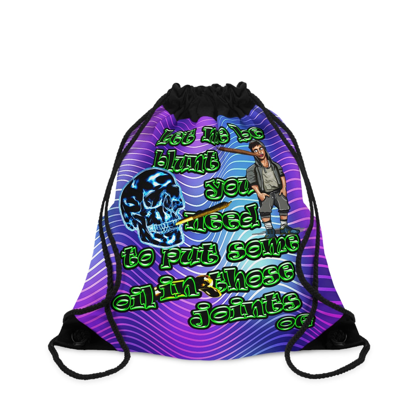 og - Drawstring Bag (purple wave)