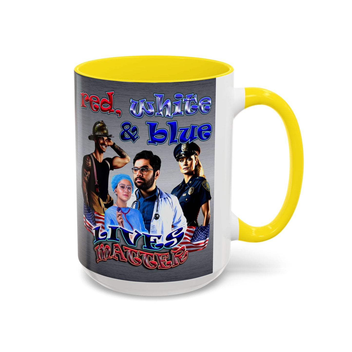 rw&b lives matter - Accent Mug (brushed nickel)
