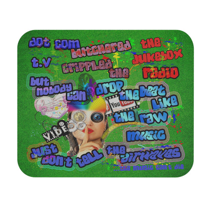 drop the beat - Mouse Pad (Rectangle) (green turf)