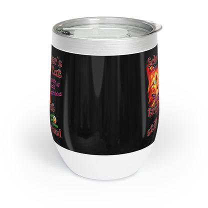 schrodinger's cat - Chill Wine Tumbler (black)