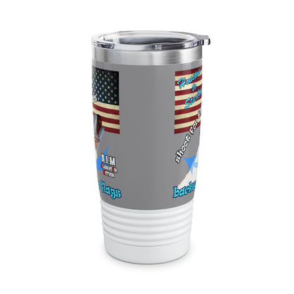shoot for the stars - Ringneck Tumbler, 20oz (grey)